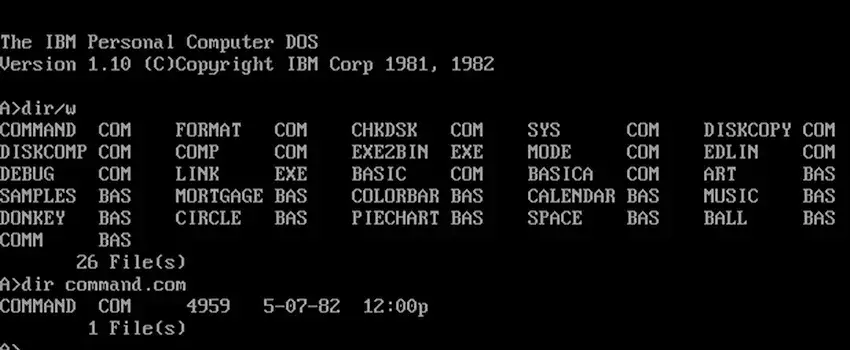 MS-DOS 6.22, COMANDOS Y PROGRAMAS